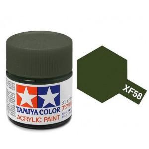Краска для склеиваемых моделей (акрил) XF-58 Olive Green