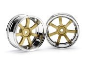 Диски 1/10 - RAYS GRAM LIGHTS 57S-PRO CHROME/GOLD (9мм OFFSET)