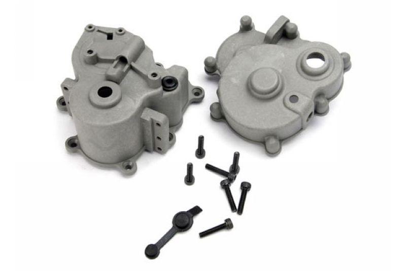 Gearbox halves (front - rear)/ rubber access plug/ shift detent ball/ spring/ 4mm GS/ shift shaft se