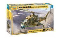 Сборная модель ZVEZDA Советский ударный вертолет Ми-24В/ВП 1:48