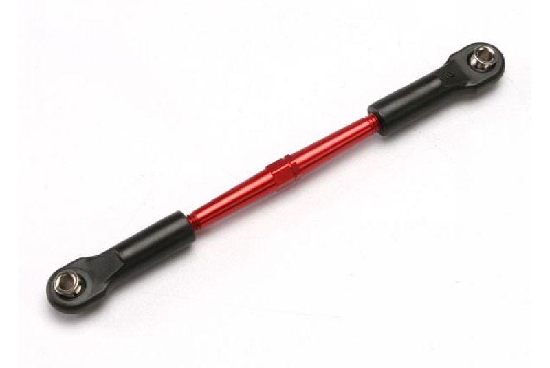 Turnbuckle, aluminum (red-anodized), front toe link, 61mm (1) (assembled with rod ends and hollow ba