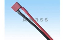 Разъем AMASS T-plug (мама) с проводом 14awg silicone 10cm