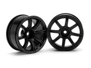 Диски туринг 1/10 - WORK EMOTION XC8  26мм BLACK (6мм OFFSET) 2шт