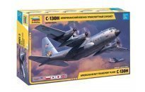 Сборная модель ZVEZDA Американский военно-транспортный  самолёт С-130Н 1:72