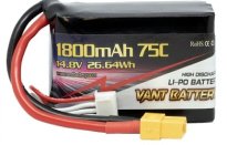 Аккумулятор LiPo Vant - 14.8В 1800мАч 75C (4S, разъем XT60)