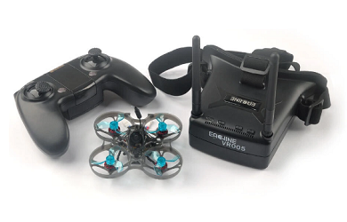 Гоночный квадрокоптер Eachine Novice-I 75mm 1-2S Whoop FPV Racing Drone RTF + VR005 Goggles