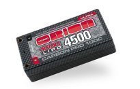 Аккумулятор Team Orion Carbon Pro LiPo 7,4В 2s1p 4500mAh 100C Hard Case 5 mm Tubes