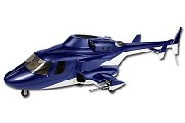 Фюзеляж копийный 500D AirWolf, синий, T-Rex 500