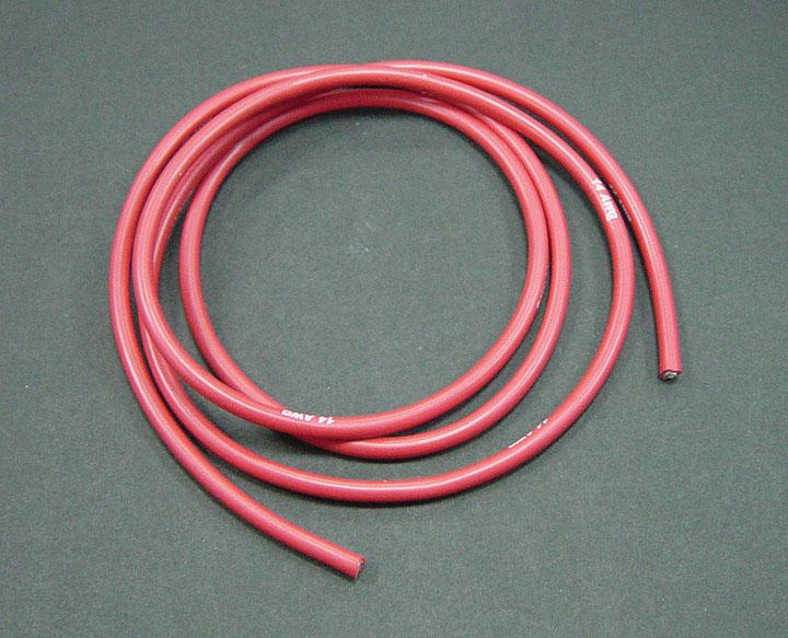 Провод силиконовый сеч. 2.1 мм2 Super Silicone 14T Red (1м)
