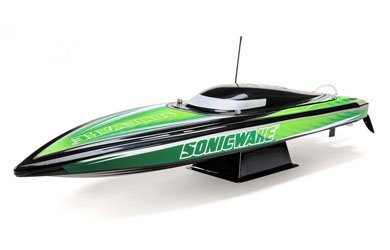 Радиоуправляемый катер ProBoat Sonicwake 36" Self-Righting Brushless Deep-V RTR (зелёный)