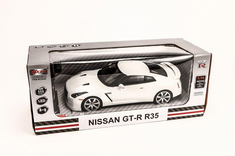 1/14 NISSAN GT-R R35 (White, Ni-Cd Battery)