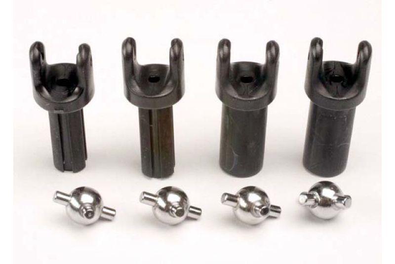Half shafts, short (Heavy-duty) (external-splined (2) - internal-splined (2))/ metal u-joints (4)