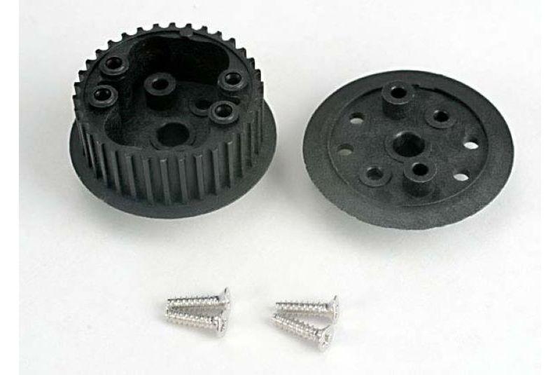 Differential  (34-groove)/ flanged side-cover - screws