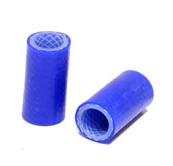Патрубок силиконовый усиленный армированный 1/5 20x29x55мм (2) Sky blue