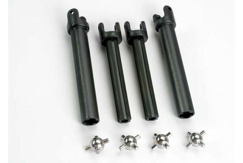 Half shafts, long (Heavy-duty) (external-splined (2) - internal-splined (2))/ metal u-joints (4)